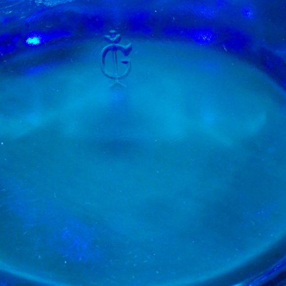 Vintage Teal Blue Candy Dish and Candle holders - Picture 5 of 5